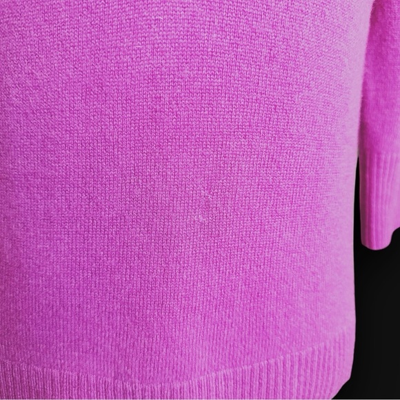 Anthropologie Purple Limited Edition Cashmere Collection Cassini V-Neck Sweater - Picture 7 of 16